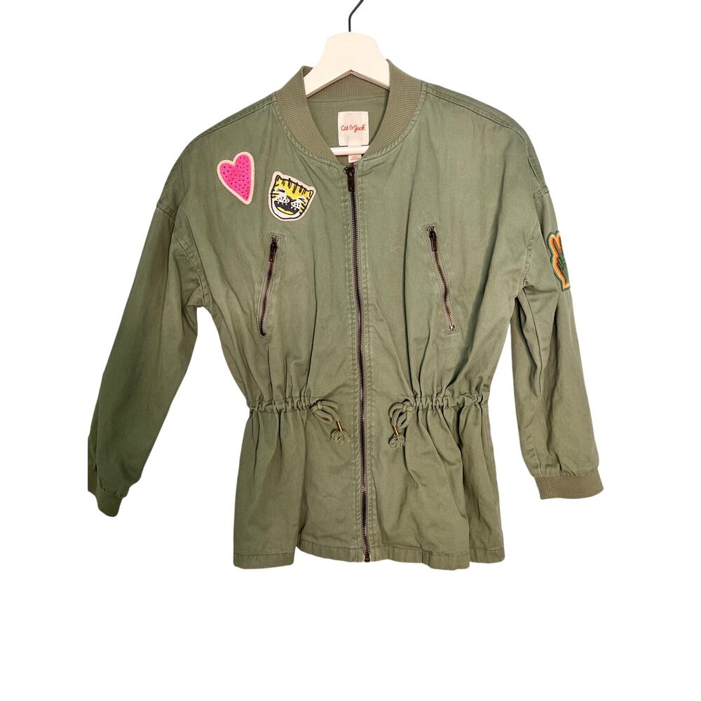 Cat & Jack Kids utility green jacket